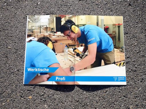 Verkaufsdokumentation Werktische TF Bern